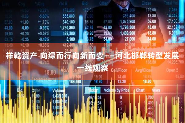 祥乾资产 向绿而行向新而变——河北邯郸转型发展一线观察